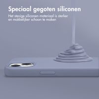 Accezz Liquid Silicone Backcover Apple iPhone 15 - Lavender Grey
