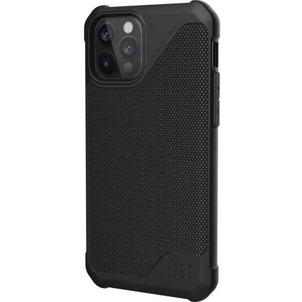 UAG Metropolis LT Backcover iPhone 12 (Pro) - Kevlar Black