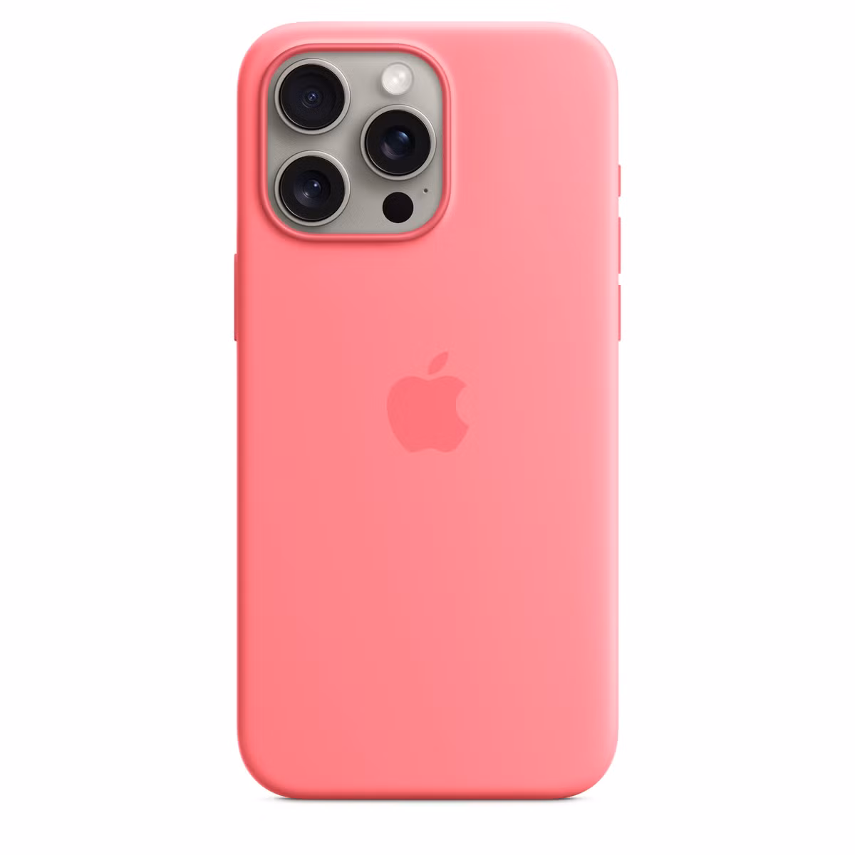 Apple Silicone Backcover MagSafe voor de Apple iPhone 15 Pro Max - Pink