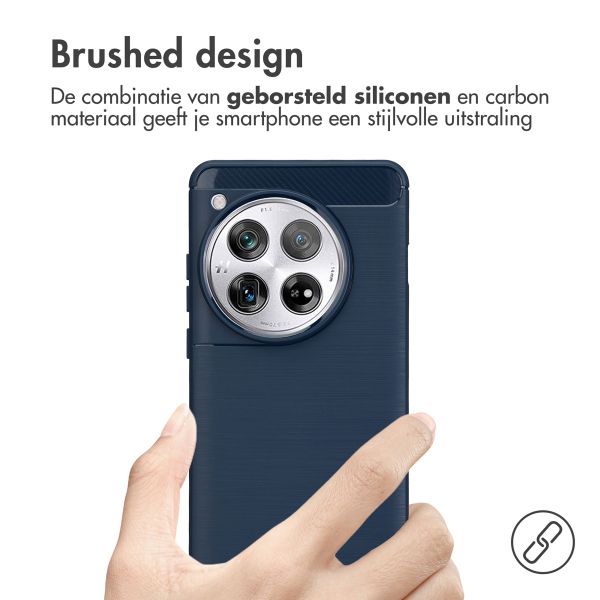 imoshion Brushed Backcover OnePlus 12 - Donkerblauw