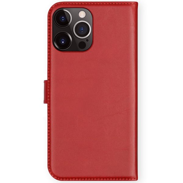 Selencia Echt Lederen Bookcase iPhone 13 Pro - Rood