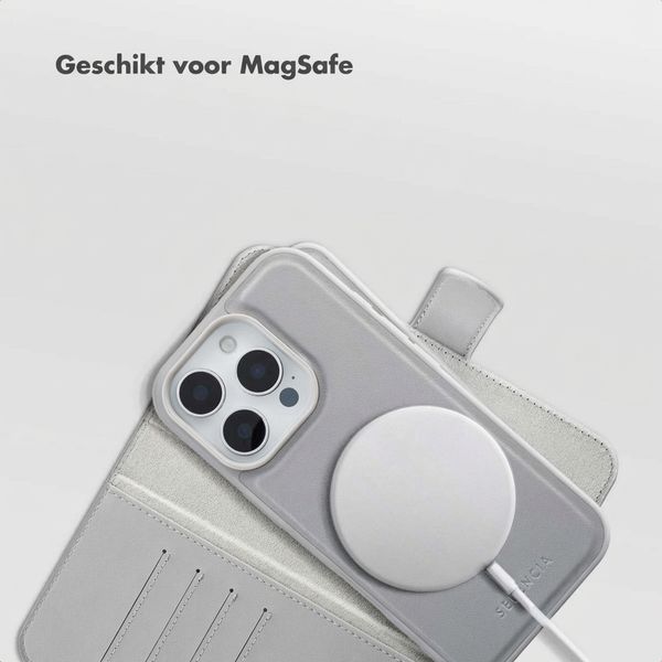 Selencia Olyn Uitneembare Bookcase met MagSafe Apple iPhone 16 Pro - Grijs