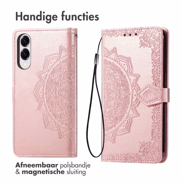 imoshion Mandala Bookcase Samsung Galaxy S25 Edge - Rosé Goud