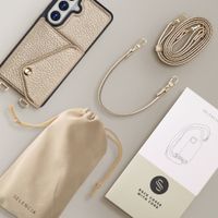 Selencia Sera Phone Case with Cord and Envelope Card Holder Samsung Galaxy S26 - Champagne