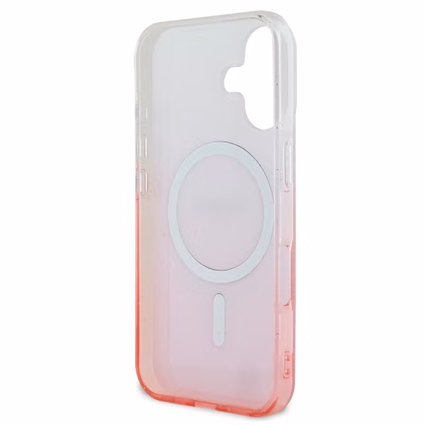 Guess MagSafe IML Glitter Gradient Case Apple iPhone 16 - Pink