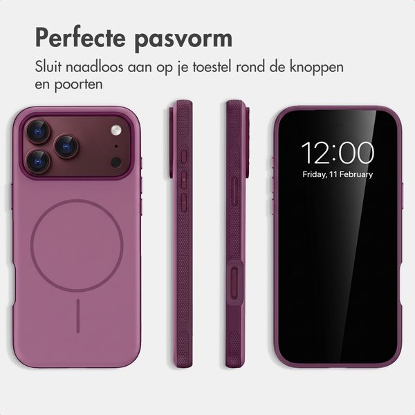 imoshion Color Backcover met Thin MagSafe Ring Apple iPhone 18 Pro / 17 Pro - Paars