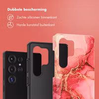 Selencia Vivid Backcover Samsung Galaxy S25 Ultra - Rosy Marble