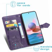 imoshion Mandala Bookcase Xiaomi Redmi Note 10 (4G) / Note 10S - Paars