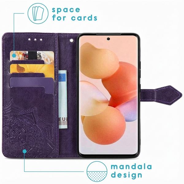 imoshion Mandala Bookcase Xiaomi 12 Lite - Paars