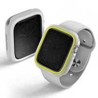 Uniq Moduo Apple Watch Case met uitwisselbare Bezel Apple Watch 4-9 / SE - 44/45 mm - Frost (Lime/White)