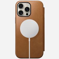 Nomad Modern Leather Folio Bookcase iPhone 16 Pro Max - English Tan