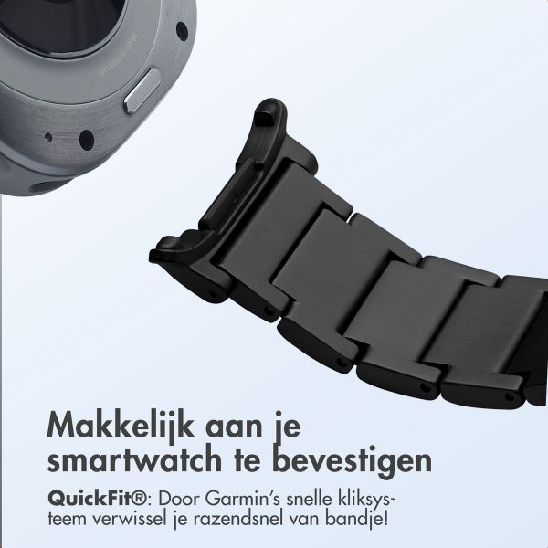 Accezz Mat Titanium bandje voor de Samsung Galaxy Watch Ultra (2024/2025) - Zwart