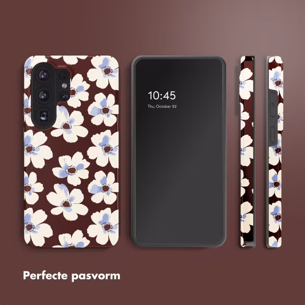 Selencia Vivid Backcover met MagSafe Samsung Galaxy S26 Ultra - Choco Flower Pop