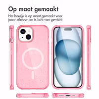 imoshion Sparkle Backcover met MagSafe Apple iPhone 15 - Glitter Roze