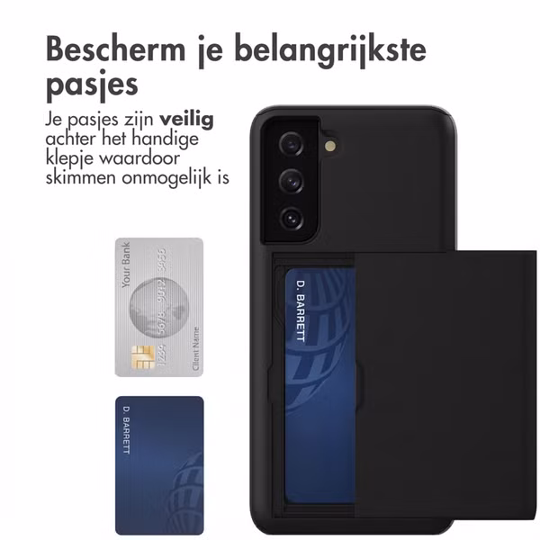 imoshion Backcover met pasjeshouder Samsung Galaxy S21 - Zwart