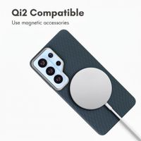 Accezz Mesh Back Cover with MagSafe Samsung Galaxy S26 Ultra - Dark Blue