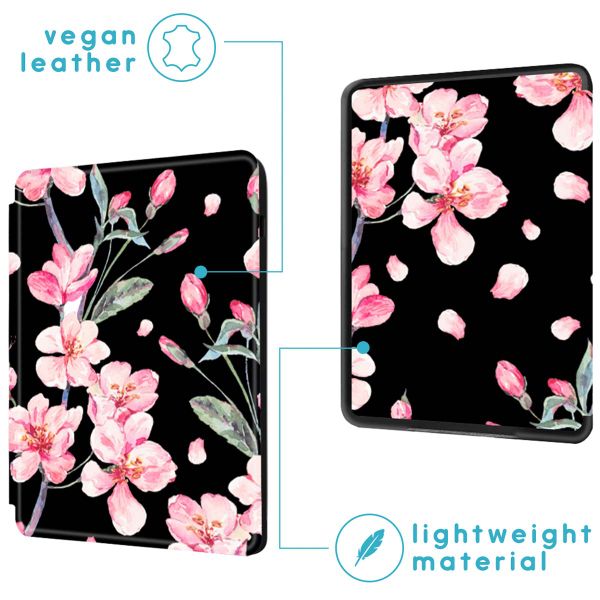 imoshion Design Slim Hard Case Sleepcover Amazon Kindle (2024) / Amazon Kindle (2022) 11th gen - Blossom