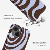 Selencia Vivid Back Cover Apple iPhone 14 - Dream Swirl Chocolate