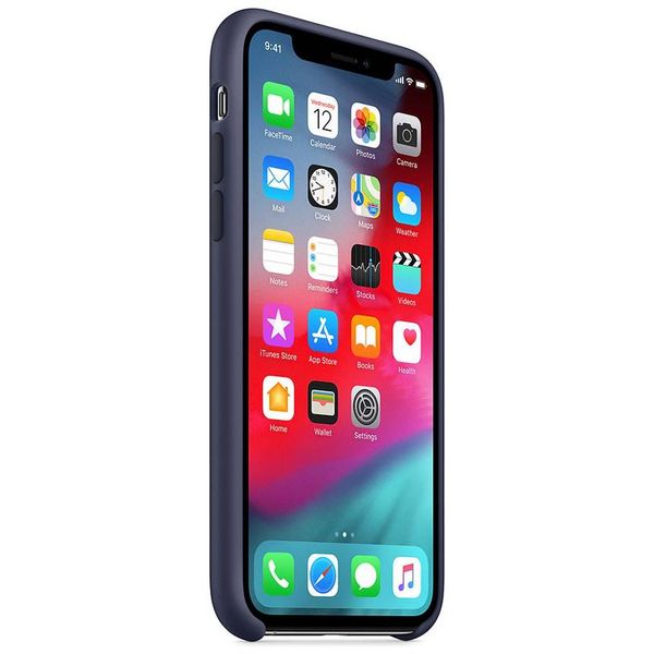 Apple Silicone Backcover iPhone Xs / X - Midnight Blue