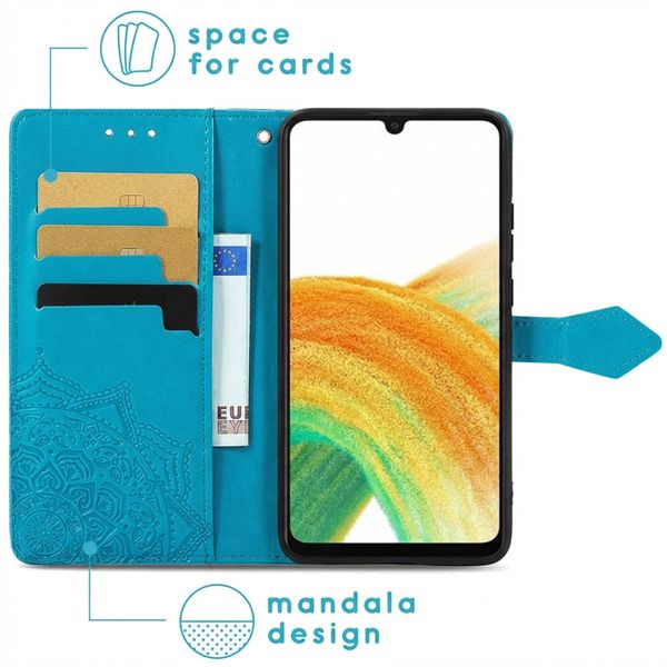 imoshion Mandala Bookcase Samsung Galaxy A13 (4G) - Turquoise