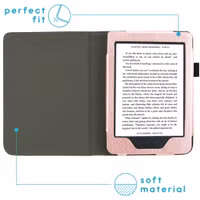imoshion Vegan Leather Bookcase Kobo Nia - Rosé Goud