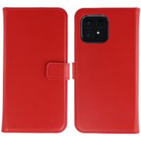 Selencia Echt Leren Bookcase Fairphone 6 - Rood