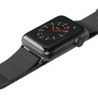 Laut Steel Loop Apple Watch Series 1-10 / SE / Ultra (2) - 42/44/45/46/49 mm - Zwart