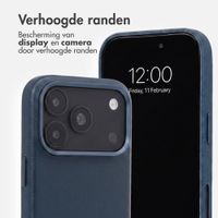 Accezz MagSafe Leather Backcover Apple iPhone 18 Pro Max / 17 Pro Max - Nightfall Blue