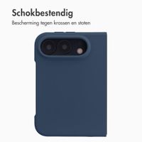 Accezz Liquid Silicone Backcover met MagSafe Apple iPhone Duo - Donkerblauw
