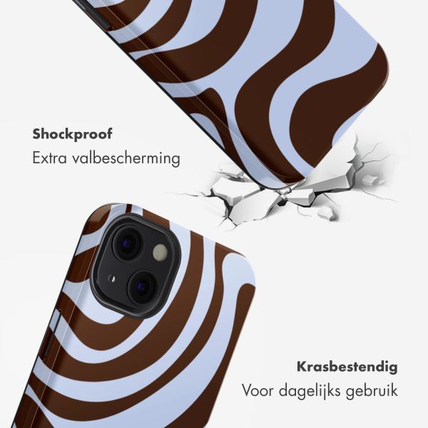Selencia Vivid Backcover met MagSafe Apple iPhone 13 - Dream Swirl Chocolate