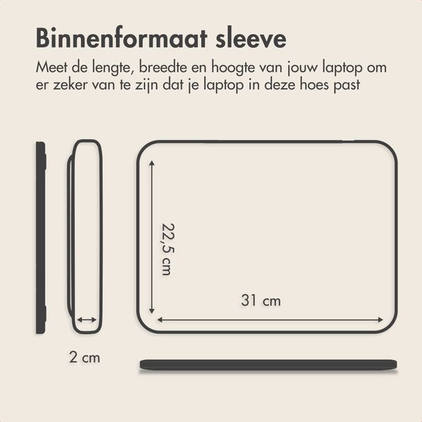 imoshion Laptophoes met opbergvak 13 inch - Laptopsleeve - Candy Pink