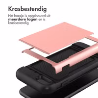 imoshion Backcover met pasjeshouder Apple iPhone SE (2022 / 2020) / 8 / 7 - Rosé Goud