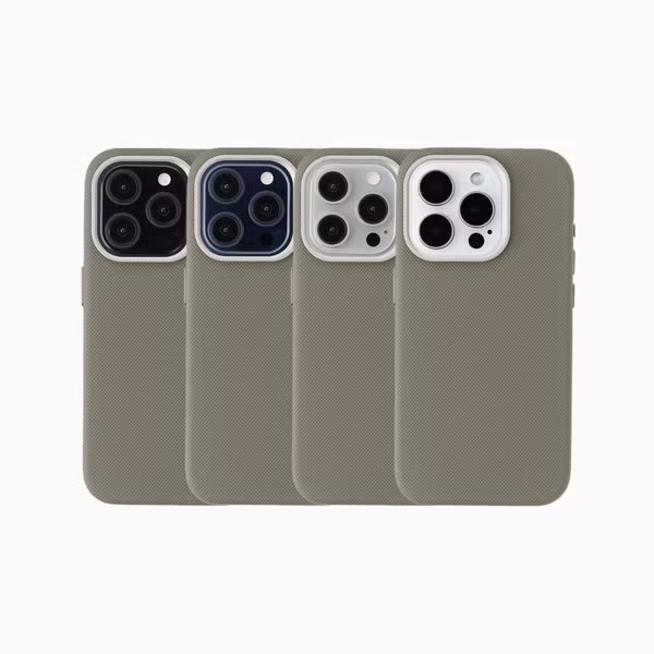 Accezz Mesh Backcover met MagSafe Apple iPhone 15 Pro - Donkergrijs