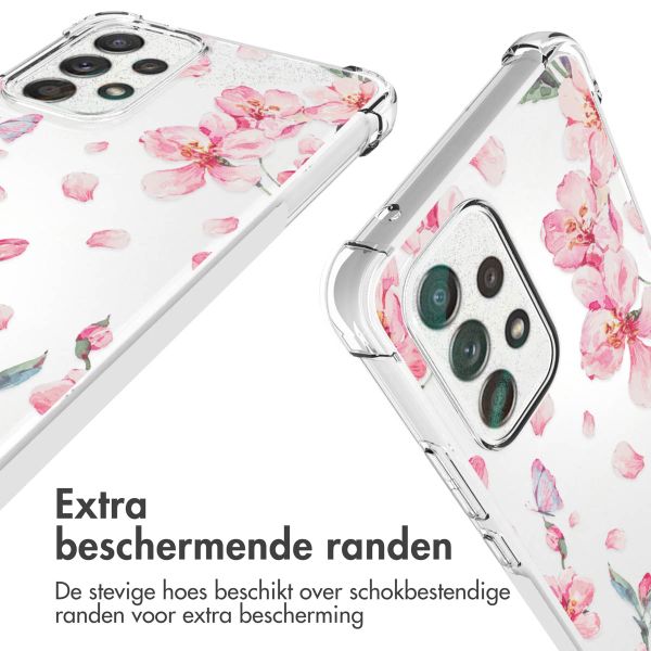 imoshion Design hoesje met koord Samsung Galaxy A53 - Bloem - Roze