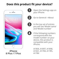 Anti-fingerprint Screenprotector iPhone 8 Plus / 7 Plus