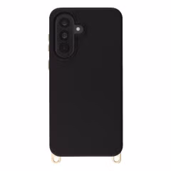 Selencia Rivièra MagSafe Backcover met afneembare haakjes Samsung Galaxy A36 / A56 - Velvet Black