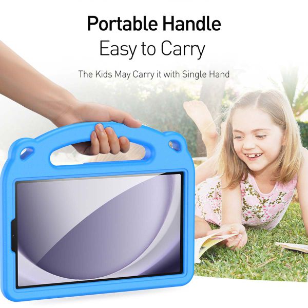 Dux Ducis Panda kidsproof backcover met standaard Samsung Galaxy Tab A11 Plus / A9 Plus - Blauw