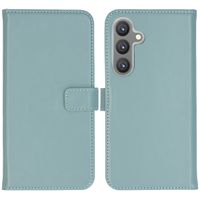 Selencia Echt Leren Bookcase Samsung Galaxy S24 Plus - Air Blue