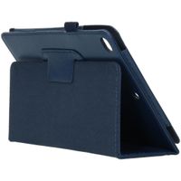 Effen Bookcase iPad Mini 5 (2019) / Mini 4 (2015) - Donkerblauw