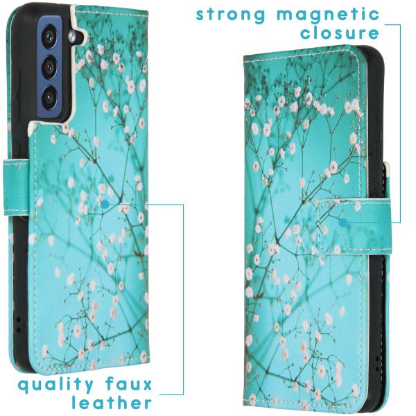 imoshion Design Softcase Bookcase Samsung Galaxy S21 FE - Blossom