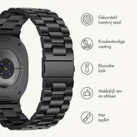 imoshion Stalen bandje Samsung Galaxy Watch 9 (40/44mm) / Watch 8 (40/44mm) / Classic (46mm) - Zwart