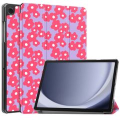 imoshion Design Trifold Bookcase Samsung Galaxy Tab A11 Plus / A9 Plus - Dusty Rose Blossom