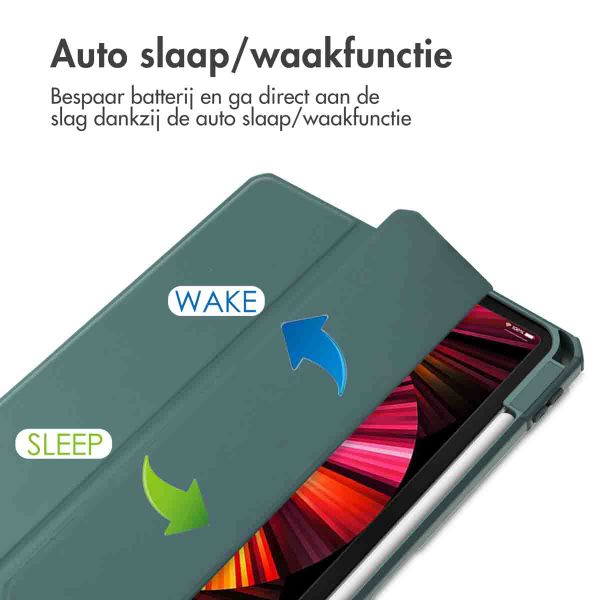 imoshion Trifold Hardcase Bookcase Apple iPad Pro 11 (2022 / 2021 / 2020 / 2018) - Groen