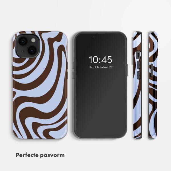 Selencia Vivid Backcover Apple iPhone 14 - Dream Swirl Chocolate