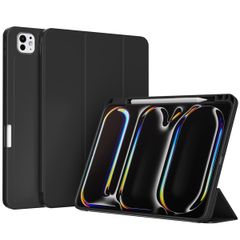 Accezz Smart Silicone Bookcase Apple iPad Pro 13 (2025) M5 / (2024) M4 - Zwart