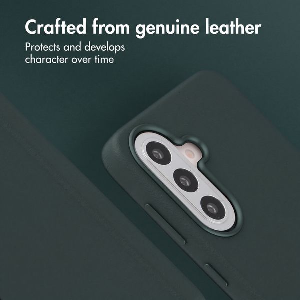 Accezz Leather Case with MagSafe Samsung Galaxy A57 (5G) - Cedar Green