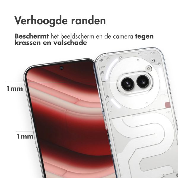 Accezz Clear Backcover Nothing Phone (2a) / 2(a) Plus - Transparant