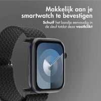 imoshion Nylon geweven bandje Apple Watch Series 1 t/m 10 / SE / Ultra (2) (44/45/46/49 mm) - Zwart