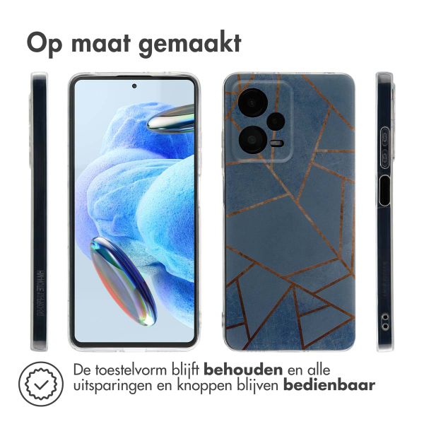 imoshion Design hoesje Xiaomi Redmi Note 12 Pro (5G) - Blue Graphic