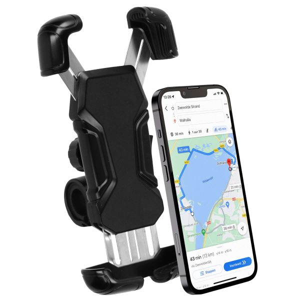 imoshion Rugged Fiets Telefoonhouder - Telefoonhouder fiets - Universeel - Verstelbaar - Zwart